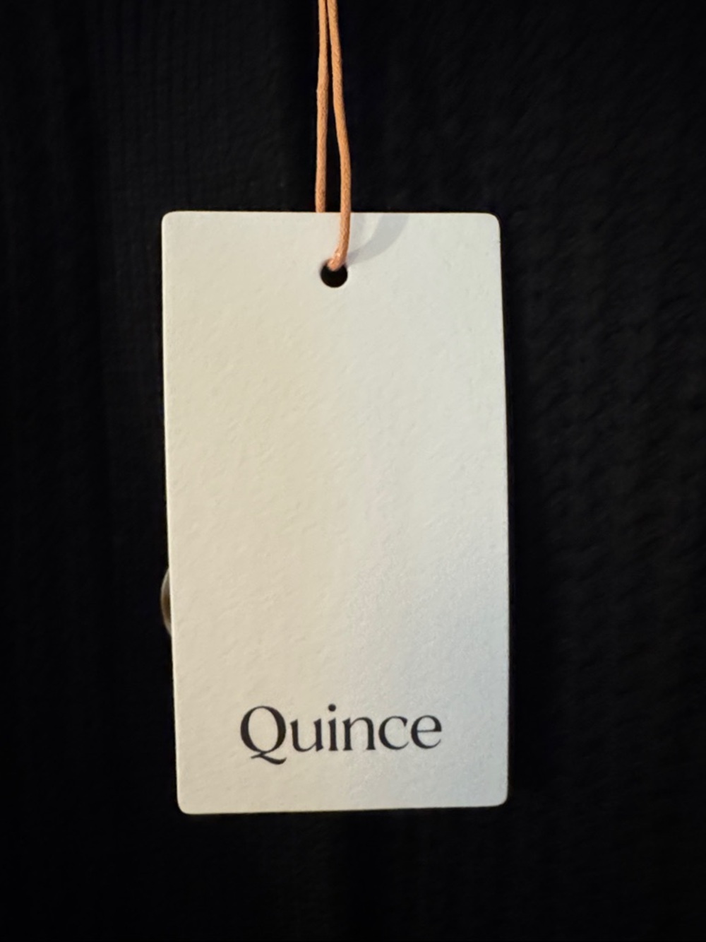 Quince Black Cable-Knit Button Cardigan Sweater - Picture 3 of 6